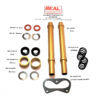 A gold colored kit with many different parts.