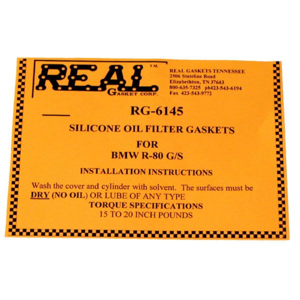 RG-6145-2 label for silicone rubber valve cover gaskets