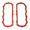 A pair of red gaskets for the valve cover.