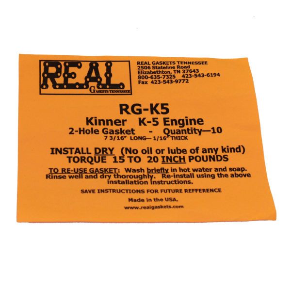 RG-Kinner K5 a label Silicone Rubber Valve Cover Gaskets