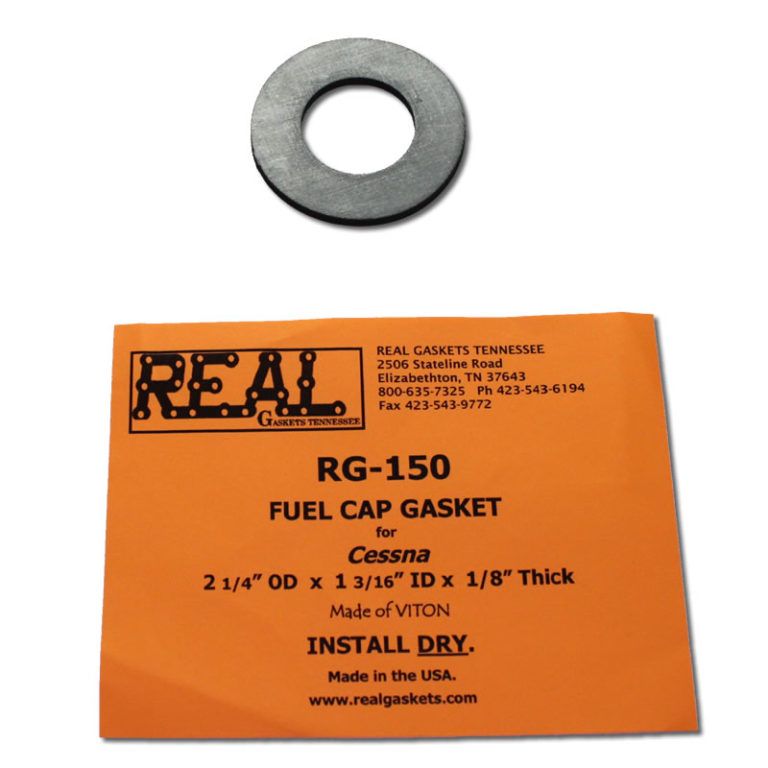 Fuel Cap Gasket Cessna 150 (1/8" Thick) 2 ¼ ″ OD x 1 3/16″ ID