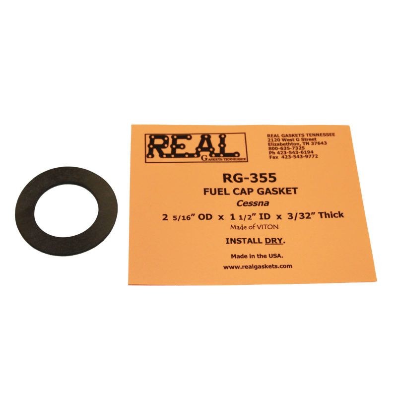 Fuel Cap Gasket Cessna Vented Fuel Cap (3/32" Thick) 2 5/16" OD x 1 ½