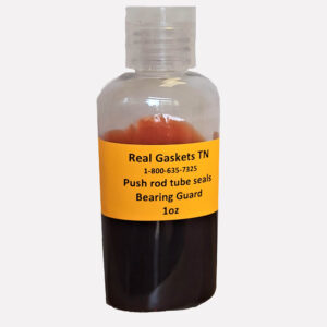 A bottle of gasket oil for the bearing guard.