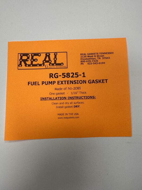 Fuel Pump Extension Gasket - (1/16" Thick) -  3 and 4 bolt patterns - Image 5